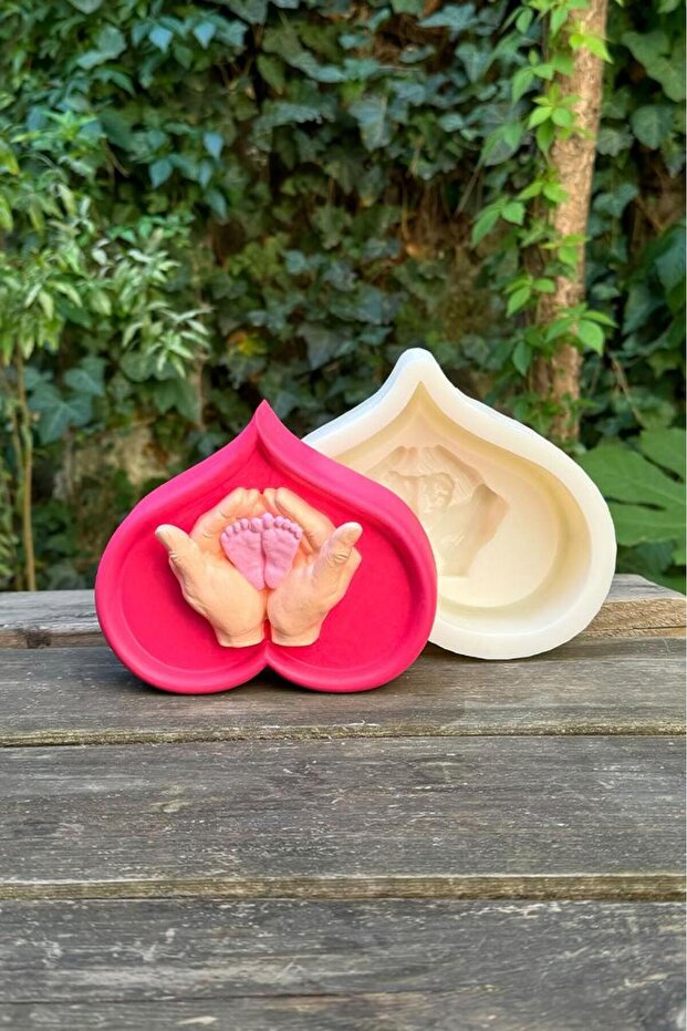 Heart Hands Silikon Mum Kalıbı - 1