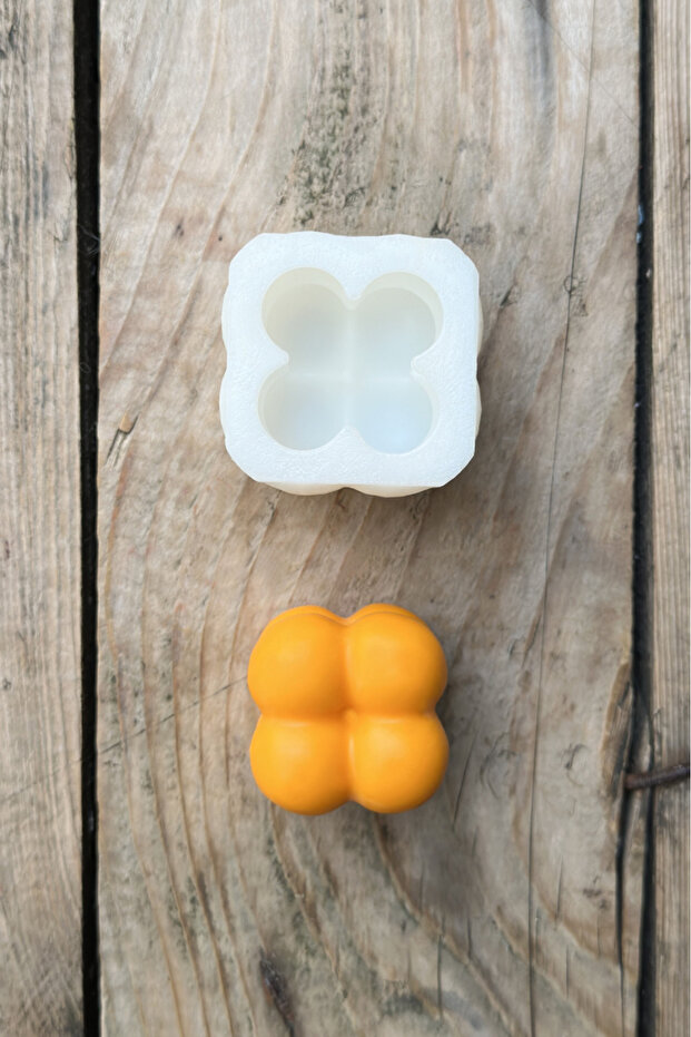 Bubble Küp Mini Silikon Mum Kalıbı - 4