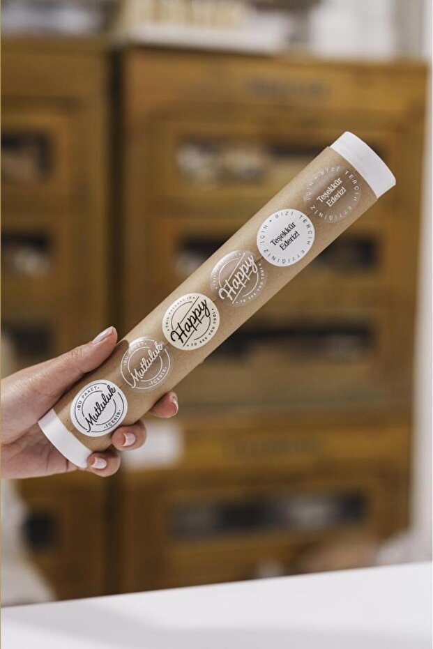 مجموعة من 100 ملصق دائري - 1