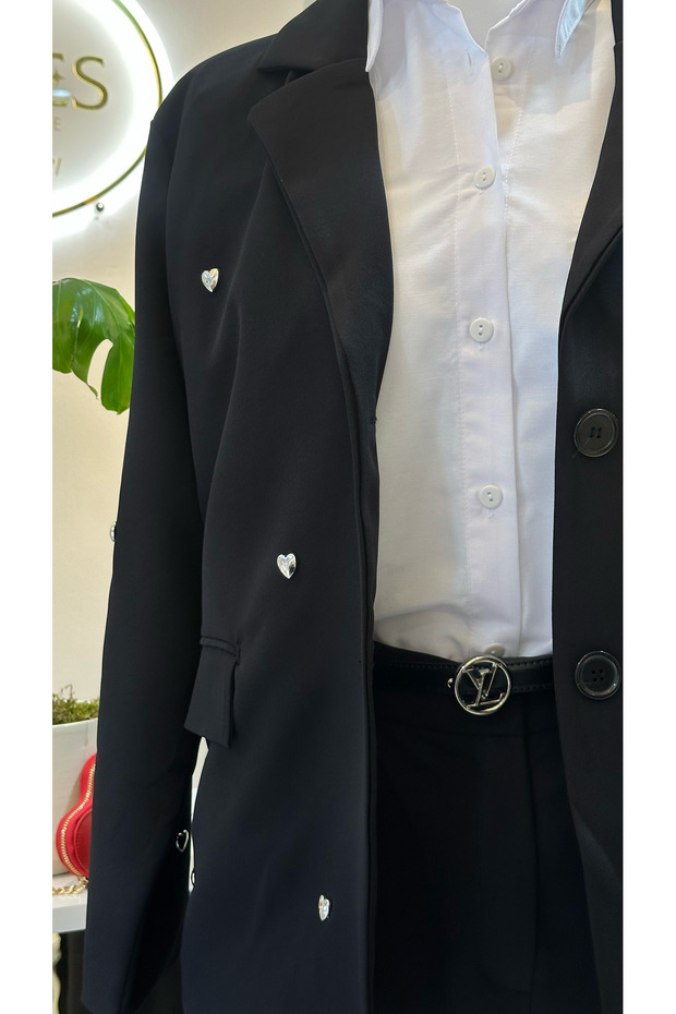 KALP DETAY BLAZER CEKET - 2