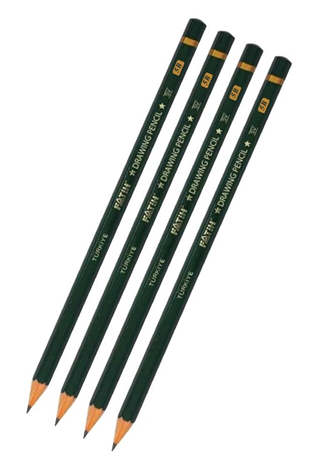 5B Art Marker Graduated Pencil 4Pcs Fatih Graduated Art Marker Soft Tip Lead Pencil