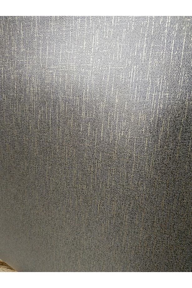 Antrasit Gold (53 cm X 10 metre) Silinebilir Kabartmalı Sade Duvar Kağıdı 5 M² - 4