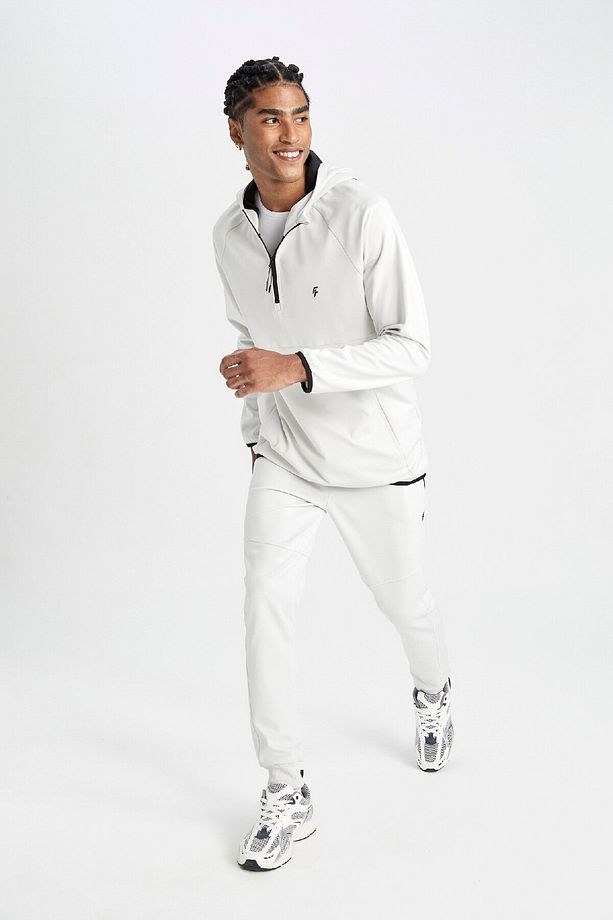 Fit Sporcu Jogger Eşofman Altı Slim Fit Dar Kesim Skuba Dalgıç Kumaş Beli Bağcıklı Lastikli P - 3