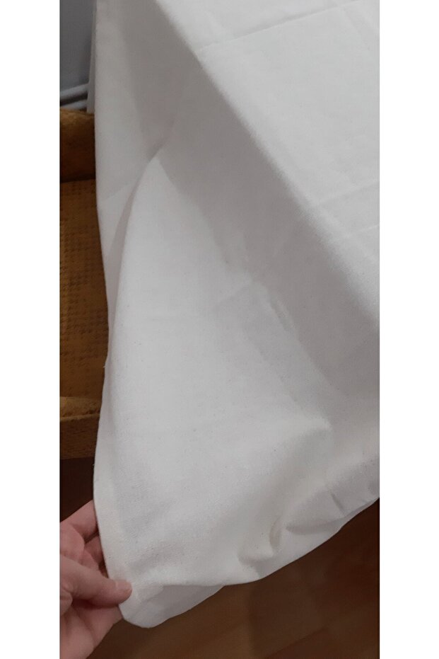 مفرش طاولة أصلي من الكتان العادي - 4