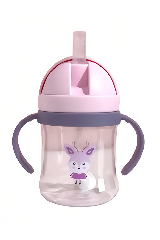 Baby Sippy Cup with Straw and Handles, BPA-Free, Non-Spill, 6 Months+, 250ml