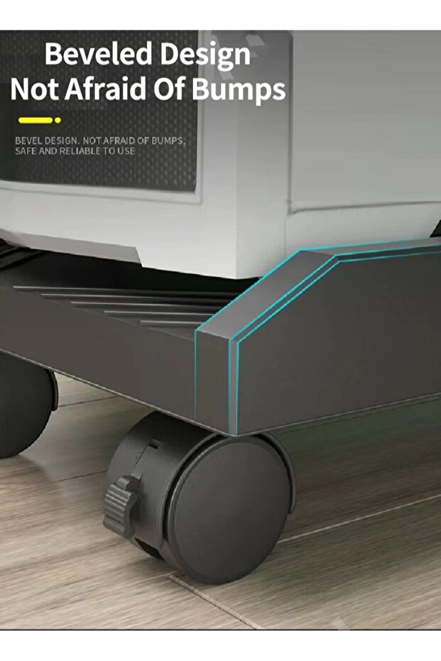 حامل وحدة المعالجة المركزية المحمول، حامل برج الكمبيوتر مع عجلة دوارة قابلة للقفل، يناسب معظم أجهزة الكمبيوتر المخصصة للألعاب - 3