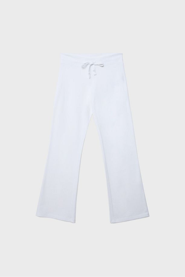 Bağcıklı İspanyol paça jogger pantolon - 4