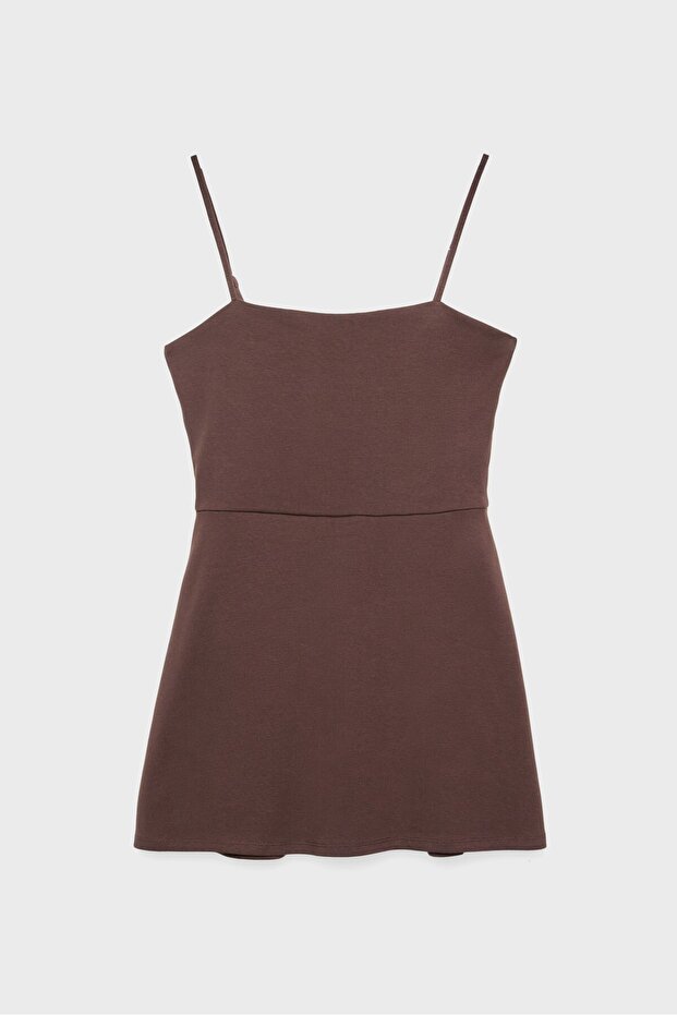 Askılı tulum elbise - 4