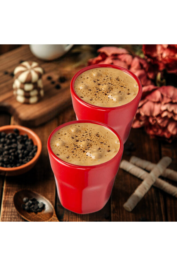 70 ml Deep Red Patterned Glass, Cesiro - 5