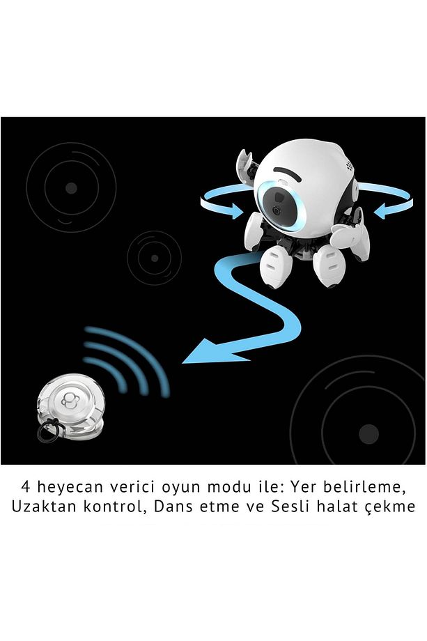 621094 Bitsy Akıllı Robot Arkadaş, Sesle Kontrol Edilen Robot, Çocuklar İçin Deney Seti 8-12 Yaş - 3