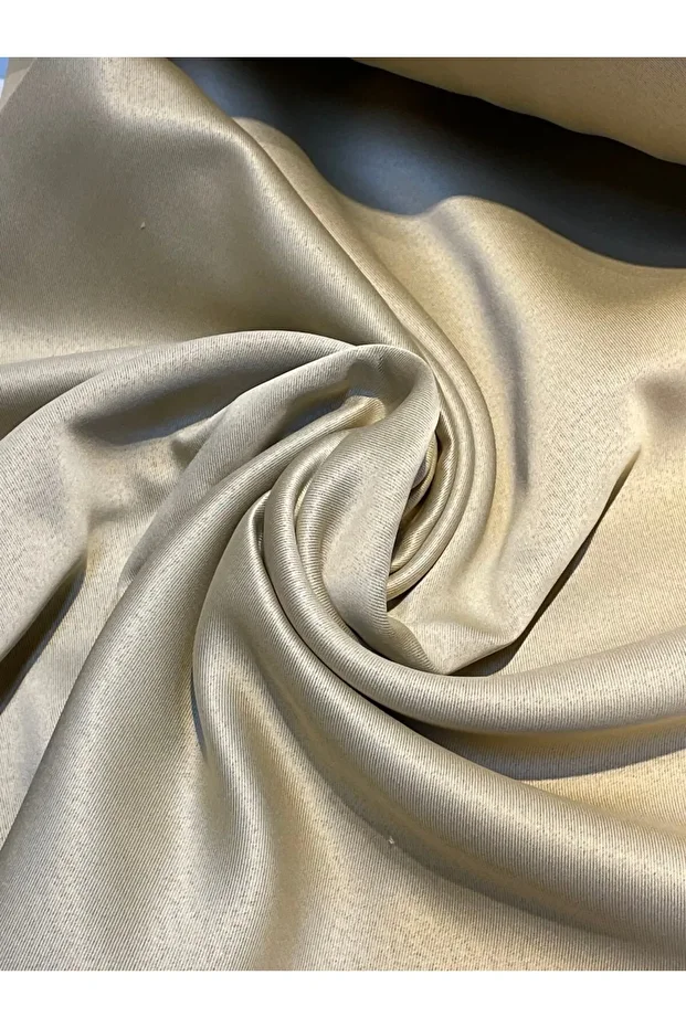 Blackout Curtain - Beige Color, Thermal Layer and Sunny Background Single Pane Without Pleats - 7