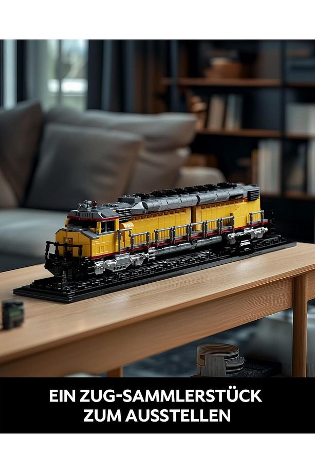 Lokomotif Model Yapı Seti ,Kelepçeli Yapı Blokları ile Raylı Dizel Tren - 5