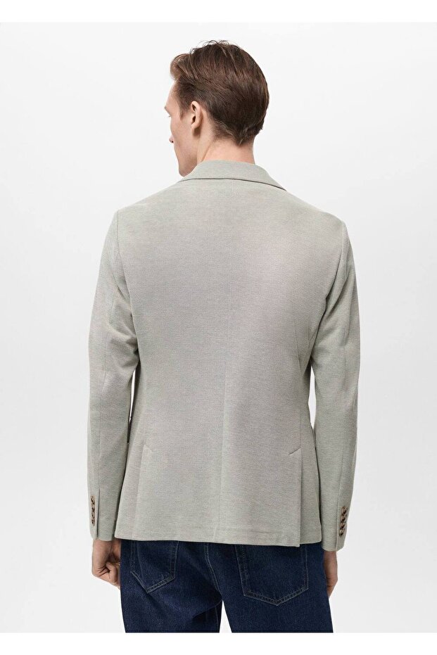 Verner Dar Kesim Pamuklu Blazer Ceket - 4