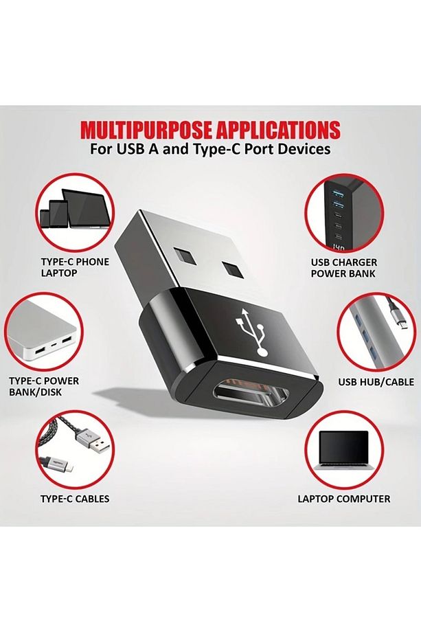 Usb To Type-C Adaptörü AirPods Pro 2, iPhone 15 14 13 12 Max, iPad 10 Air 4 5 Mini S23 OTG Başlık - 3