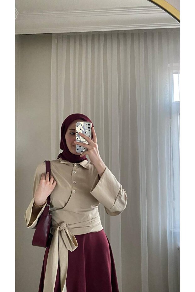 BELDEN BAĞLAMALI GÖMLEK - 8