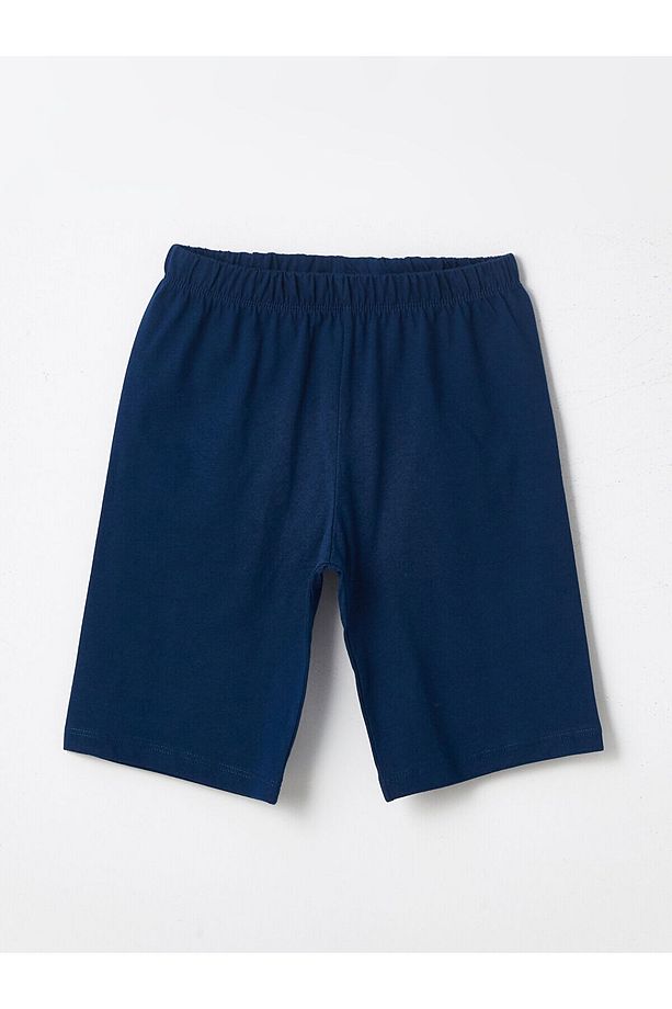 Bisiklet Yaka Baskılı Kısa Kollu Erkek Çocuk Şortlu Pijama Takımı - 4
