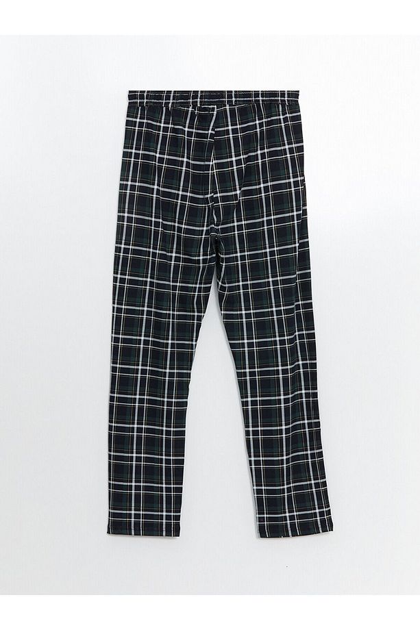 Standart Kalıp Ekose Erkek Pijama Alt - 2
