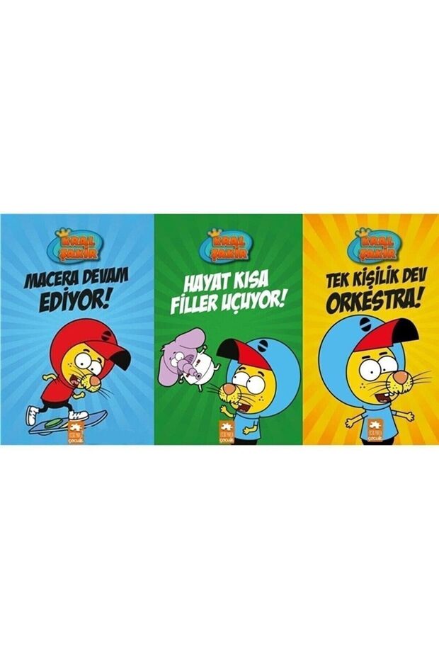 Kral Şakir Okuma Seti Macera Devam Ediyor-hayat Kısa Filler Uçuyor-tek Kişilik Orkestra 3 Kitap