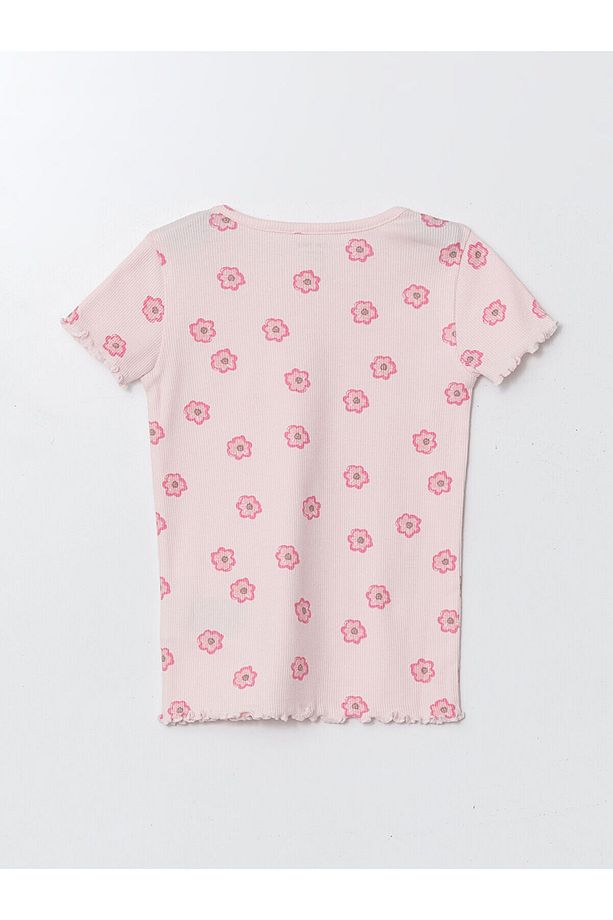 Bisiklet Yaka Kız Bebek Şortlu Pijama Takımı - 5