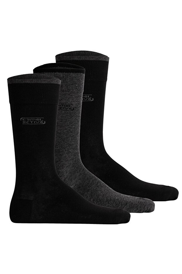 Herrensocken, 3er-Pack - Box, Basic-Socken, Bio-Baumwolle - 1
