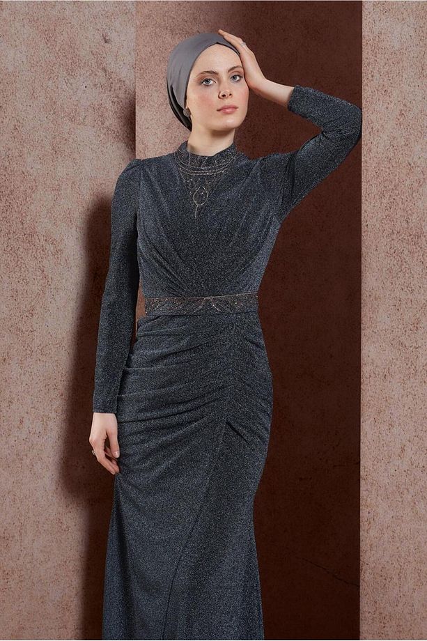 SİMLİ ABİYE ELBİSE 50412 - 2