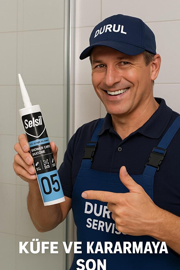 05no Duşakabin Silikonu - Suya Neme Küfe Dayanıklı Sızdırmazlık - 2 Adet - 3