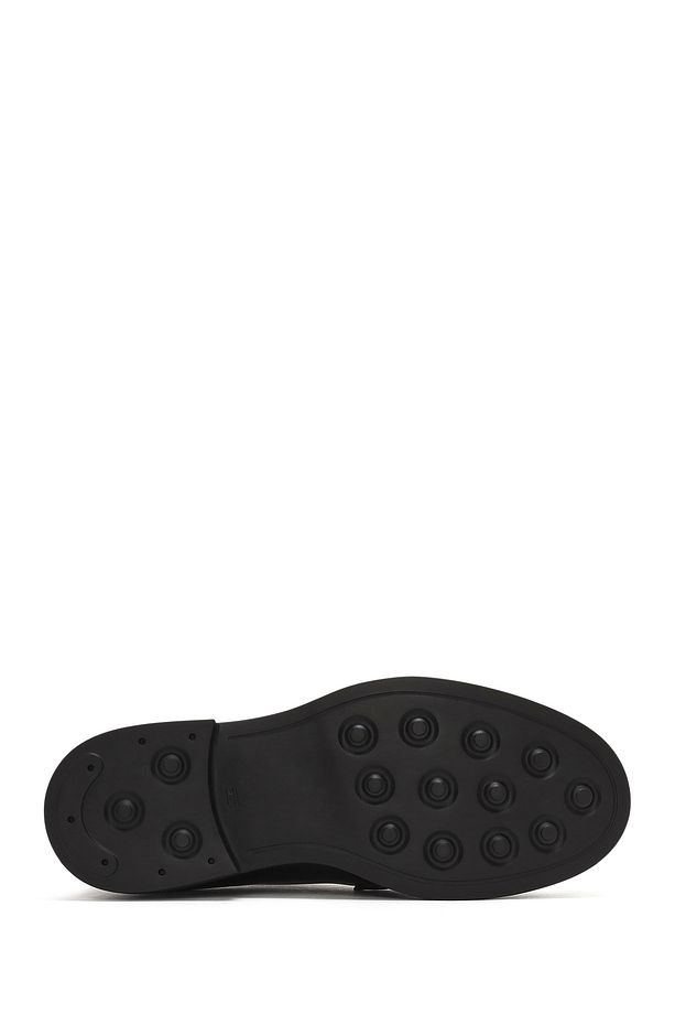 Erkek Siyah Bağcıklı Deri Casual Ayakkabı 25SFD722122 - 4