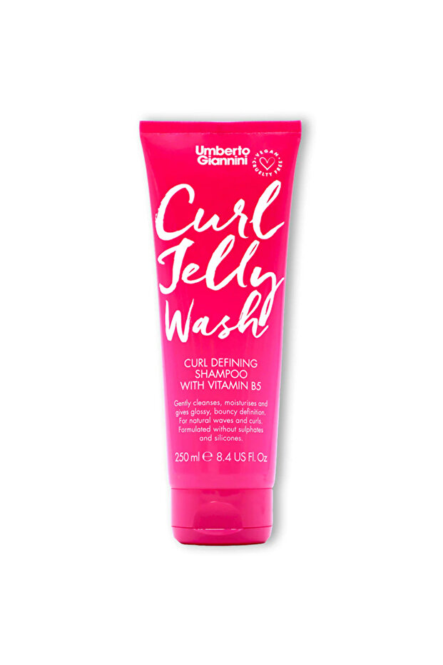 Curl Jelly Wash Vegan Cruelty Free & Sulfate Free Shampoo for Curly or Wavy Hair 250ml - 1