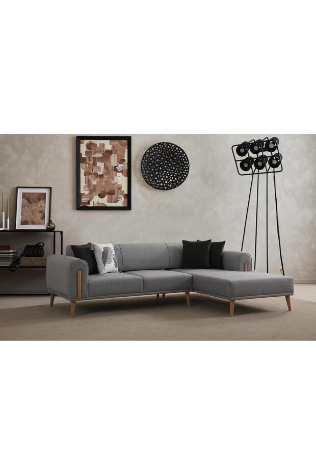 LEON SAĞ KÖŞE AÇIK GRİ - 1