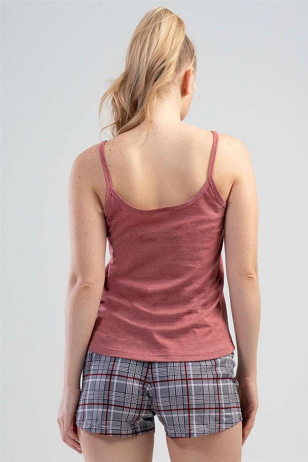 Vienetta Kadın Ip Askılı Şortlu Pijama Takımı - 4