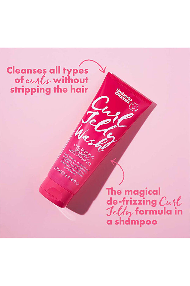 Curl Jelly Wash Vegan Cruelty Free & Sulfate Free Shampoo for Curly or Wavy Hair 250ml - 5