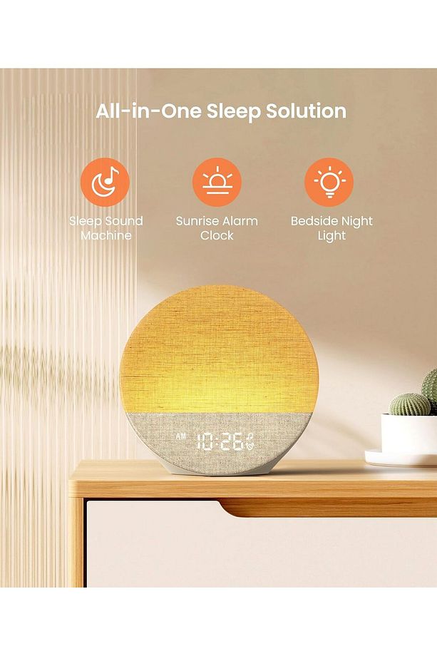Sunrise 1 Gün Işığı Çalar Saat, 29 Rahatlatıcı Ses, Ayarlanabilir Uyku Rutinleri - 2