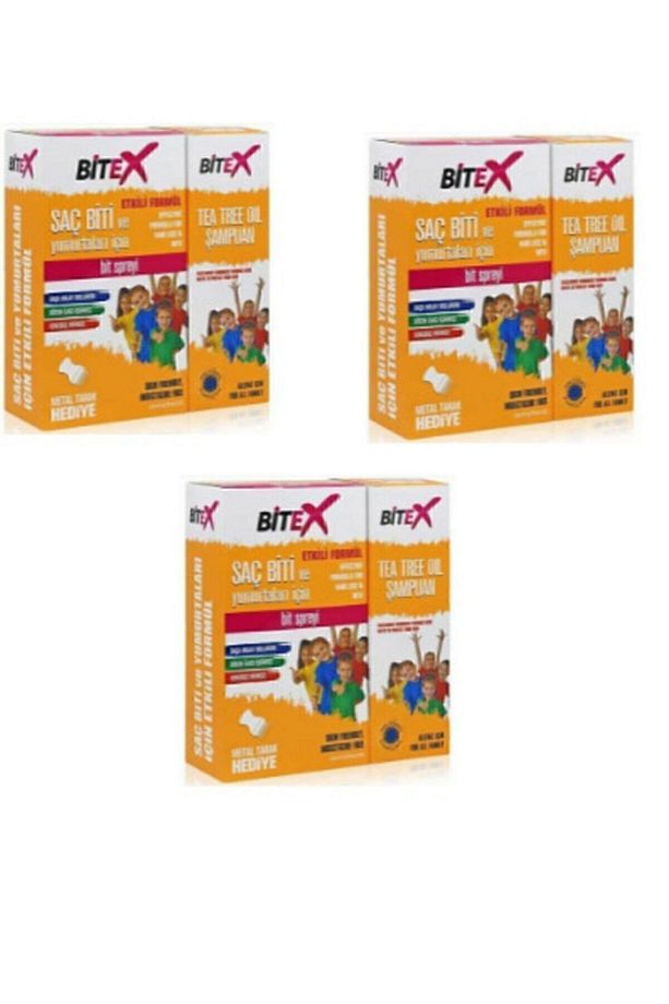 Bit Şampuanı 150 ml Bit Spreyi 100 ml Metal Tarak 3lü - 1