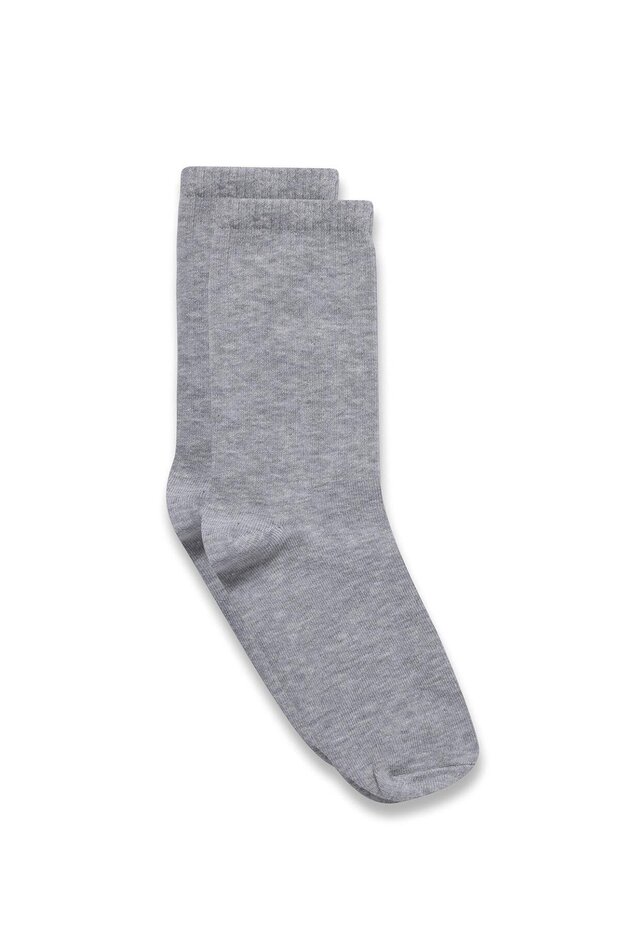 Long Basic Socks Gray - 1