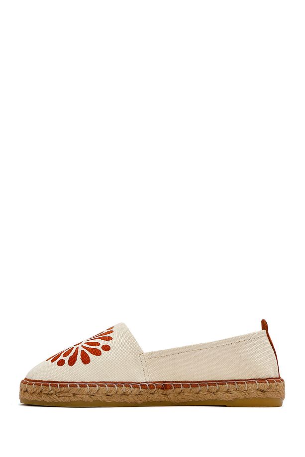 Kastamonu Taş Baskı Kadın Taba Desenli Espadril 25SFD20826F - 4