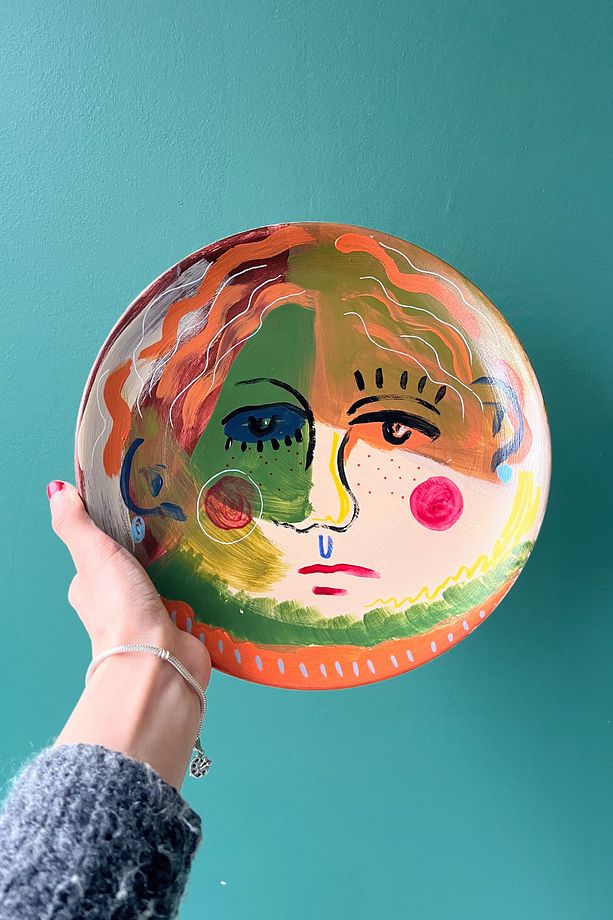 Seramik Duvar Tabağı | Direne | Art Collection | 25 cm | El Yapımı | Unique | Çok Renkli - 2