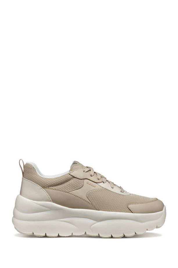 Kadın Bej D Xtors D - Mesh Geobuck Bağcıklı Kalın Tabanlı Sneaker D551fd01454c5000 - 1