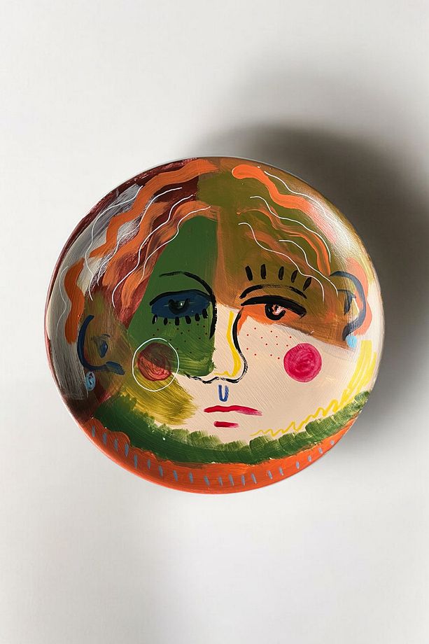 Seramik Duvar Tabağı | Direne | Art Collection | 25 cm | El Yapımı | Unique | Çok Renkli - 1