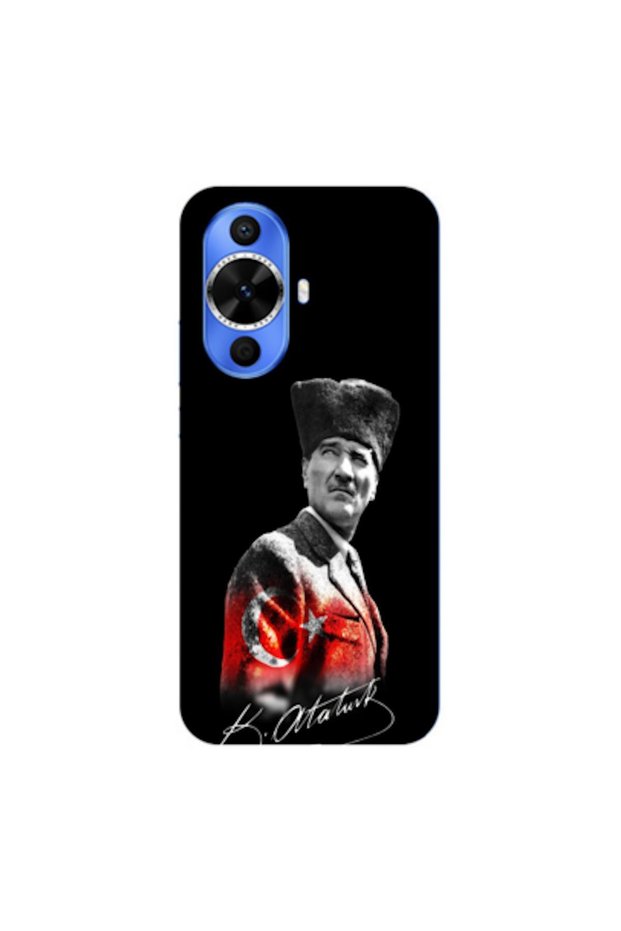 Huawei Nova 12S Compatible Case Mustafa Kemal Ataturk Design V2 Silicone Case (Printed)