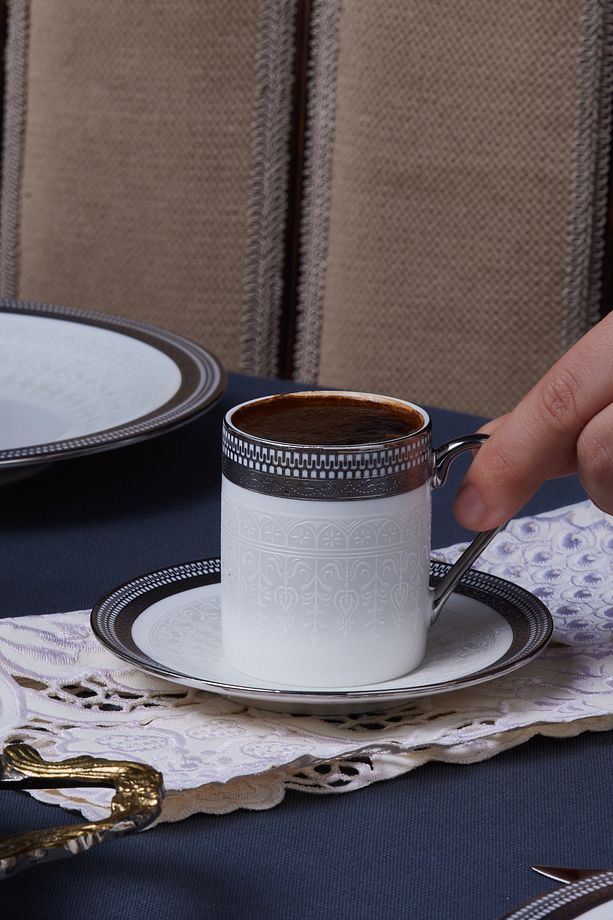 Royal Bone Kate 6 Kişilik Kahve Fincan Takımı 90 ml - 2