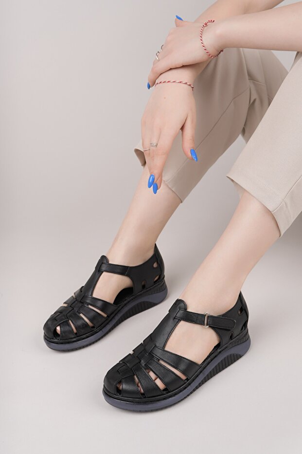 Genuine Leather Women's Daily Comfortable Sandals Dd1916