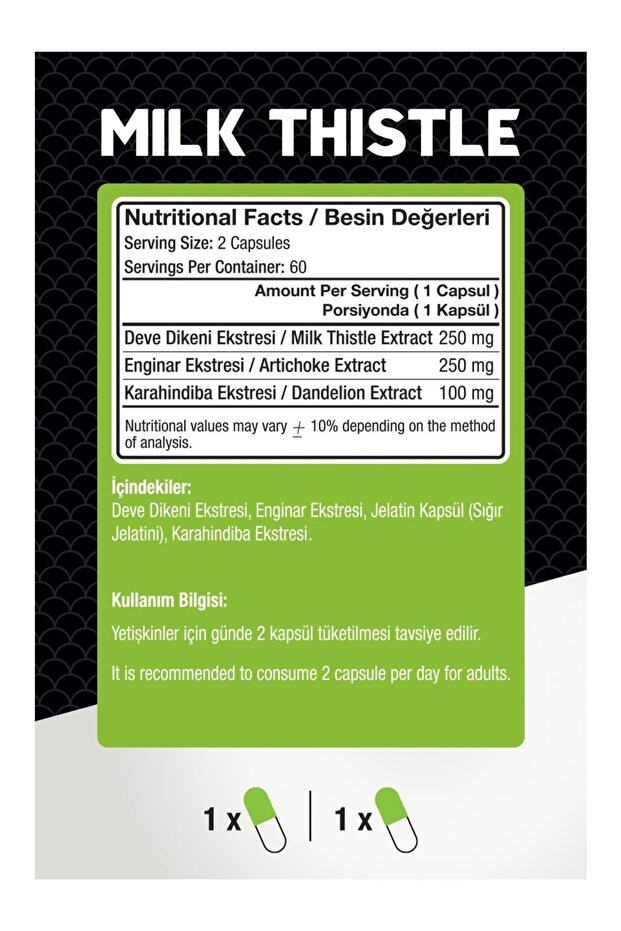 Milk Thistle Complex 60 Kapsül - 4
