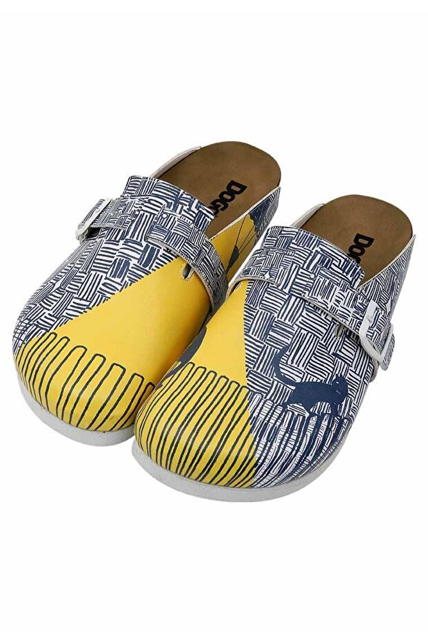 Women's Vegan Leather Multicolor Slippers - Florasancat Design