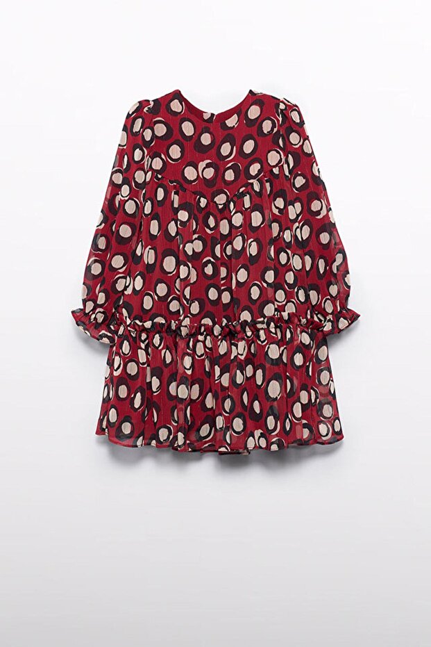 Abel&Lula Long Sleeve Girls' Chiffon Dress_Mnvs5530