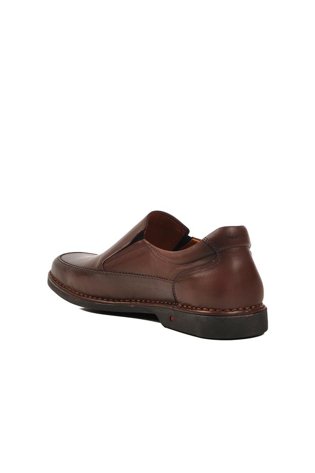 Kahve Hakiki Deri Ortopedik Erkek Casual Ayakkabı 061603 M - 4
