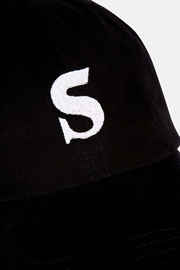 S Logo Cap - Siyah - 2