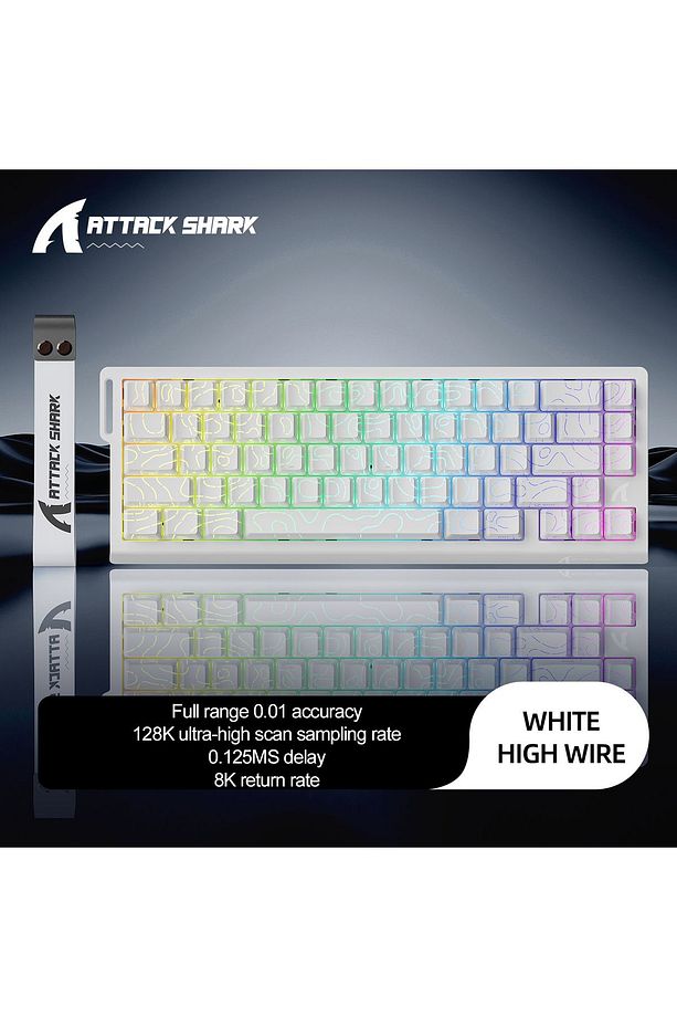 X68 HE RGB 8000 Hz Rapid Trigger - Snap Tap 0.01mm Driverlı Manyetik Switch Klavye - 3