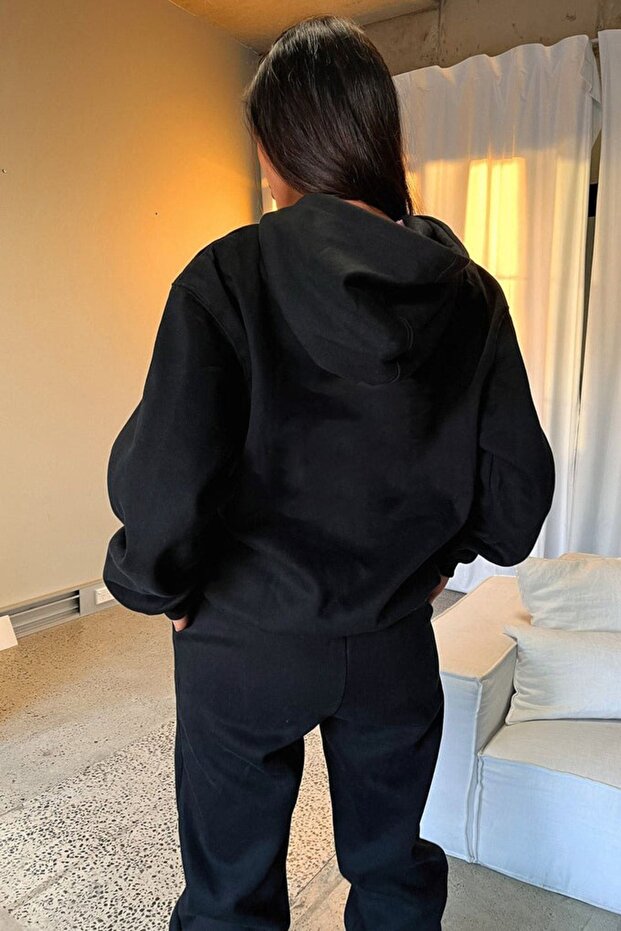 So Fetch Series 7 Black Oversize Σετ φόρμας με κουκούλα - Φούτερ Jogger Printed - 7