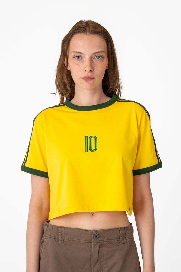 Samba 10 Lightweight Crop T-shirt - Sarı - 1