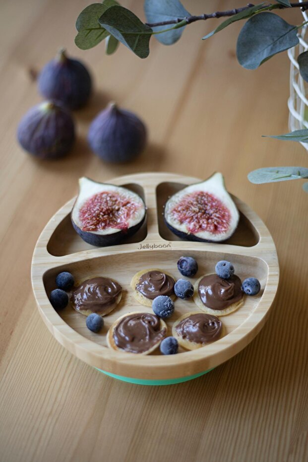 Bambu Yuvarlak Pembe Vakumlu Tabak - 2